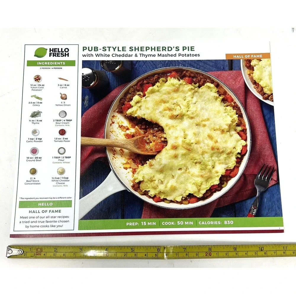 Hello Fresh Recipe Cards Lot Of 14 Assorted Recipes‎ Chicken Pork Beef Cooking